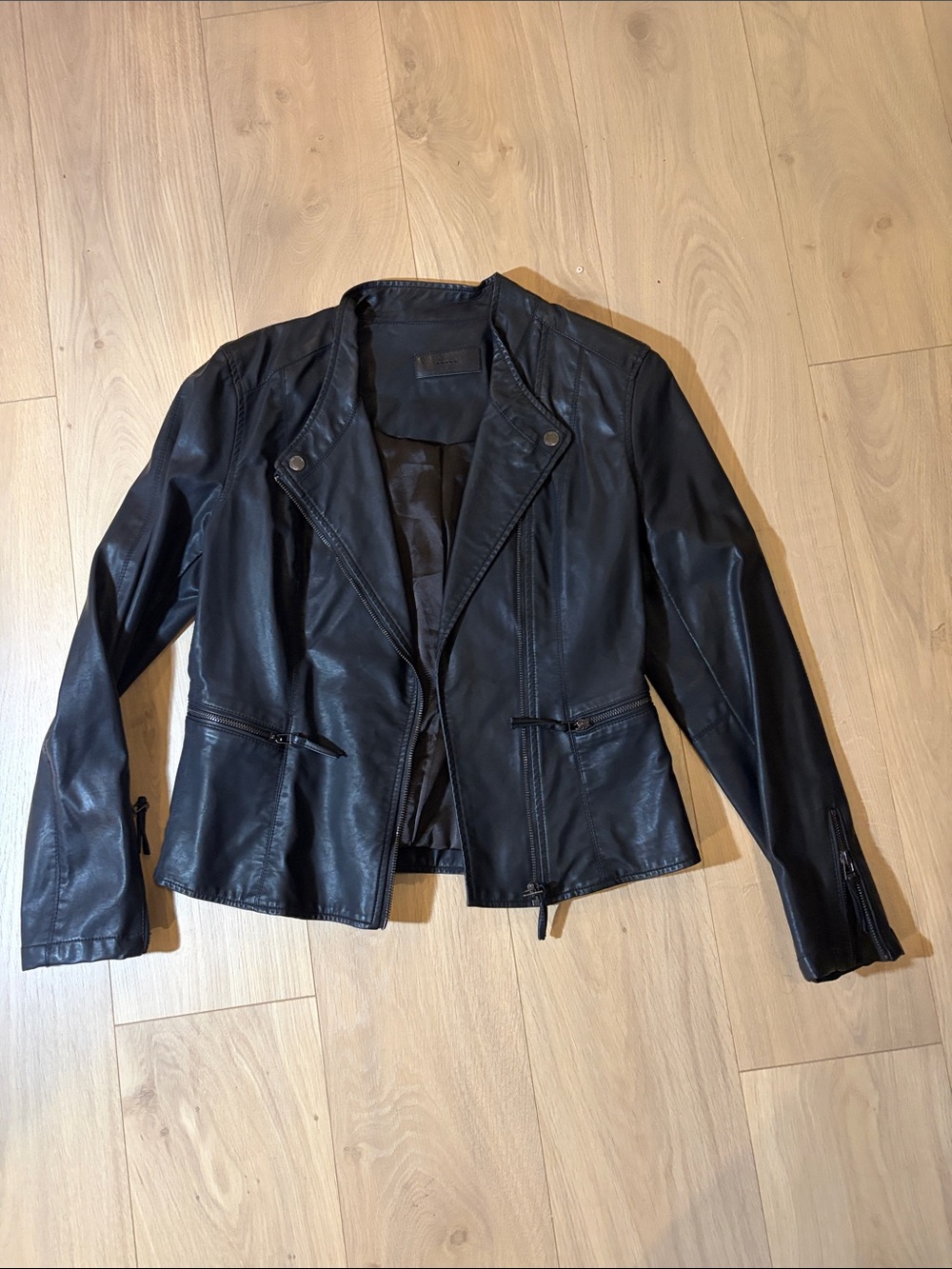 Blank NYC Black Faux Leather Moto Jacket